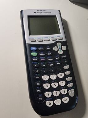 TI-84 Plus Graphing Calculator in Black and White